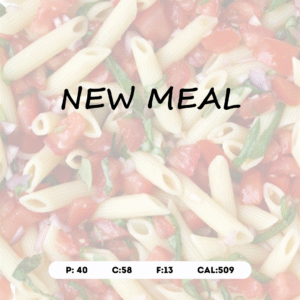 Lemon Garlic Pasta with Blackened Chicken, Tomato & Fresh Basil