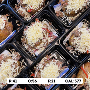 Loaded Philly Cheese Steak Stuffed Potatoes